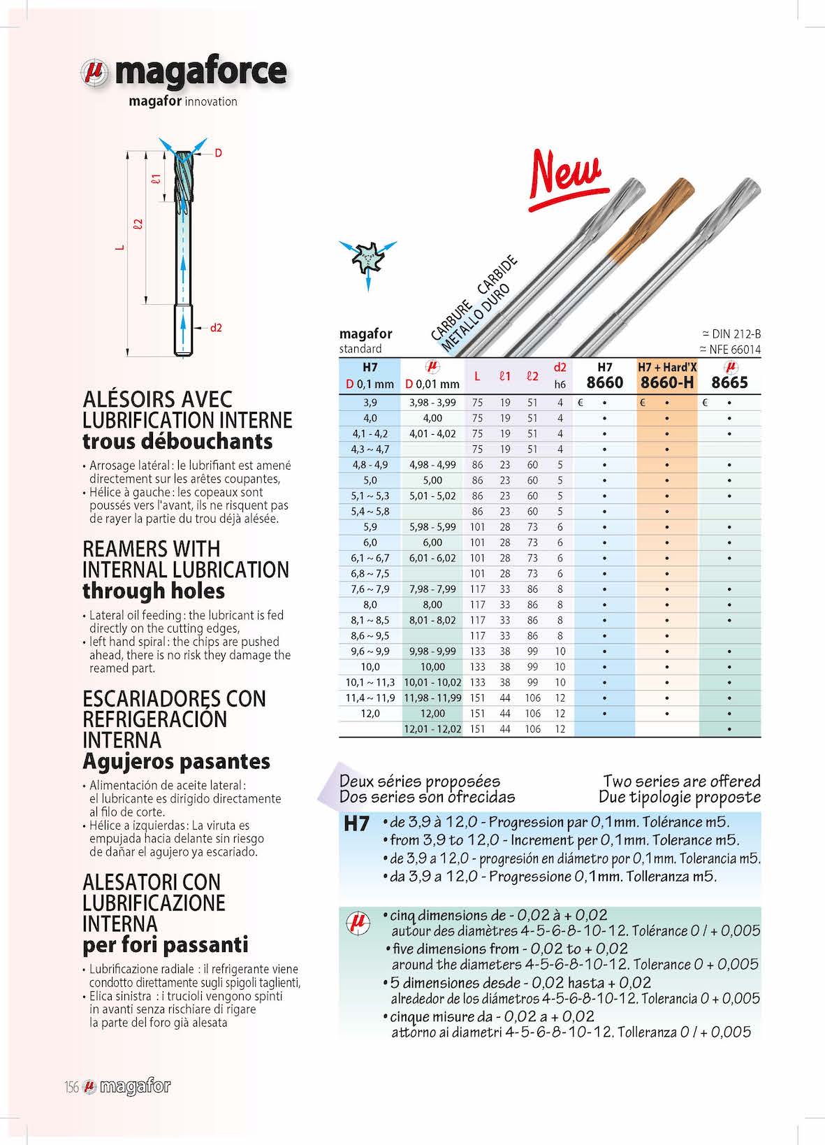Solid Carbide and HSS Reamers, miniature reamer size from Ø0.2 by